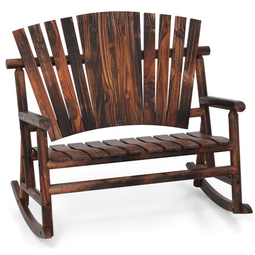 Double wooden rocking chair - double,