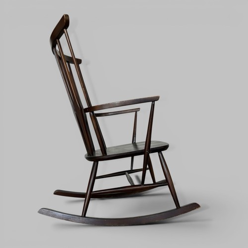 Mid century wooden rocking - century,
