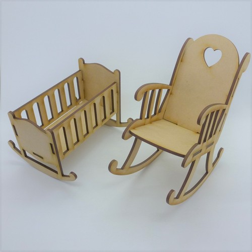 Rocking chair small bench - /,