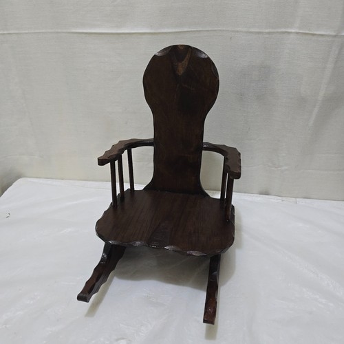 Vintage wooden rocking - rocking, chair