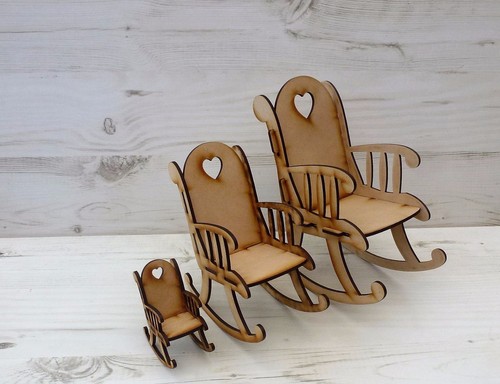 Rocking chair large - rocking, mdf